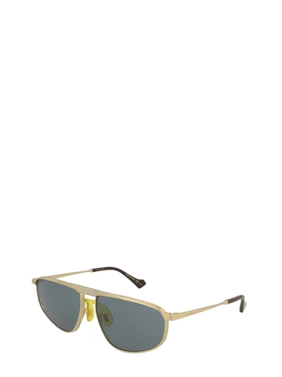 Shop Gucci Eyewear Aviator Sunglasses In Gold