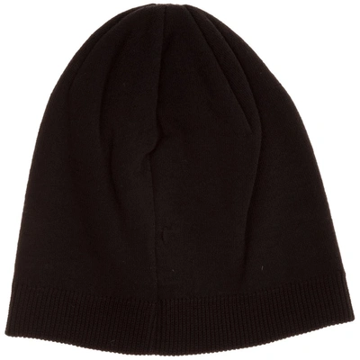 Shop Moschino Logo Intarsia Beanie In Black