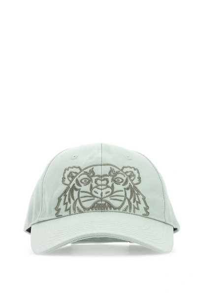 Shop Kenzo Kampus Tiger Embroidered Cap In Green