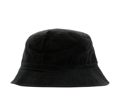 Shop Stussy Stüssy Logo Embroidered Bucket Hat In Black