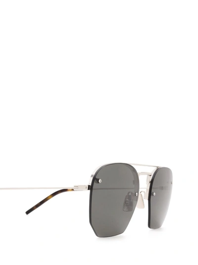 Shop Saint Laurent Eyewear Sl 422 Sunglasses In Silver