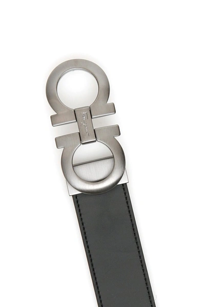 Shop Ferragamo Salvatore  Gancini Reversible Belt In Multi