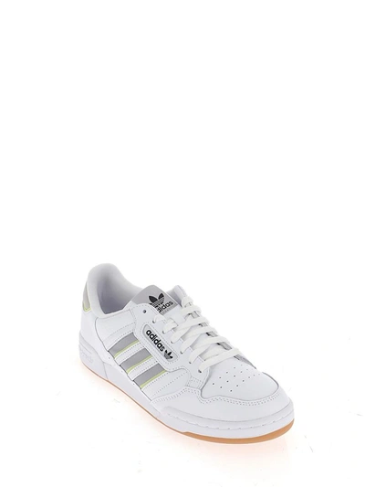 Shop Adidas Originals Continental 80 Stripes Sneakers In White