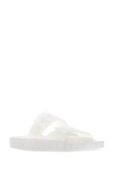 Shop Balenciaga Mallorca Sandals In White