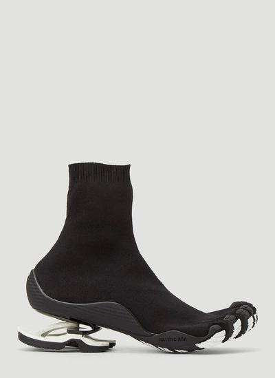 Balenciaga Men's Toe Fivefingers Suspended-heel Knit Sneakers In Black |  ModeSens