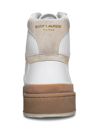 Shop Saint Laurent Sl24 Mid In White