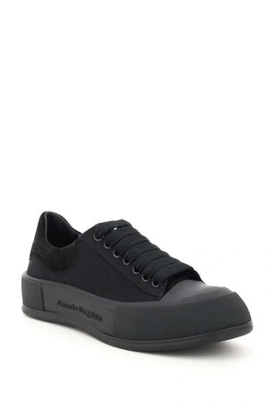 Shop Alexander Mcqueen Deck Low-top Sneakers