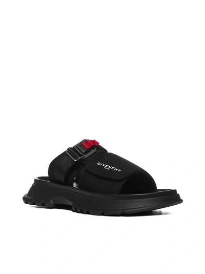Shop Givenchy Spectre Flat Sandals In Black