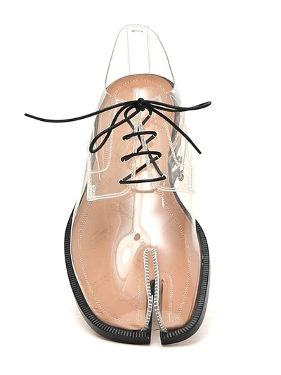 Shop Maison Margiela Tabi Lace Up Shoes In Transparent