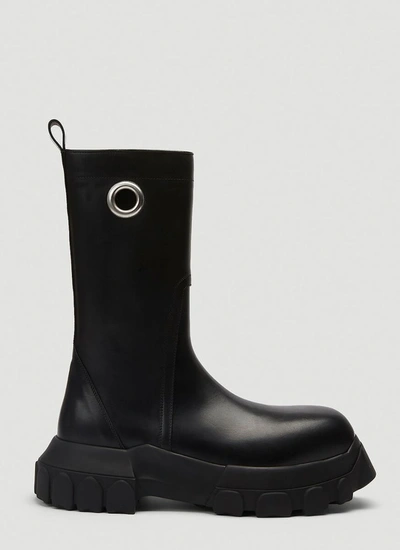 Shop Rick Owens Creeper Bozo Boots In Black