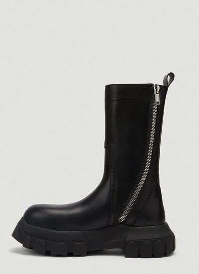 Shop Rick Owens Creeper Bozo Boots In Black