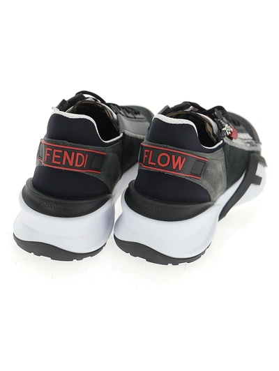 Shop Fendi Flow Embossed Sneakers In Multi