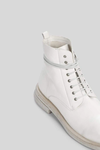 Shop Marsèll Dodone Lace Up Ankle Boots In White