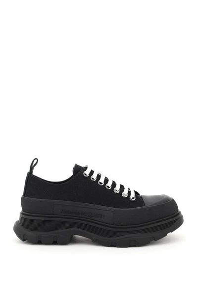 Shop Alexander Mcqueen Tread Sneakers In Black