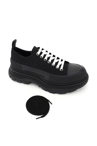 Shop Alexander Mcqueen Tread Sneakers In Black