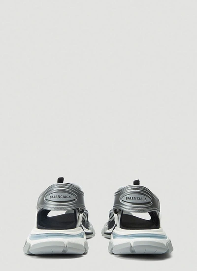Shop Balenciaga Track Sandals In Grey
