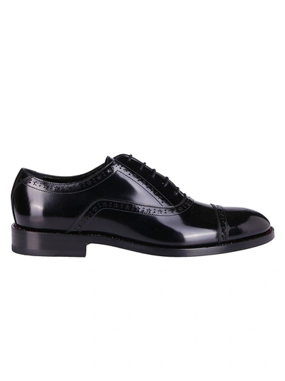 Shop Jimmy Choo Falcon Brogue Oxford Shoes In Black