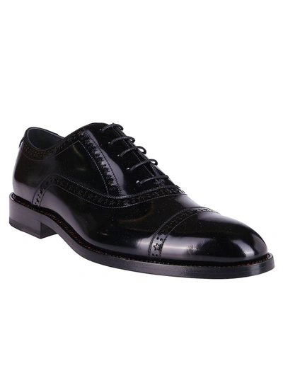 Shop Jimmy Choo Falcon Brogue Oxford Shoes In Black