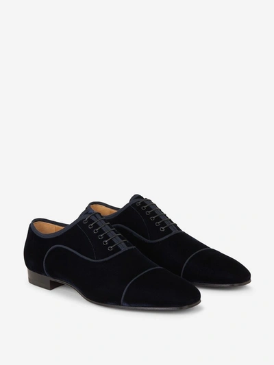 Shop Christian Louboutin Greggo Orlato Oxford Shoes In Navy