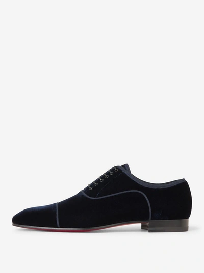 Shop Christian Louboutin Greggo Orlato Oxford Shoes In Navy