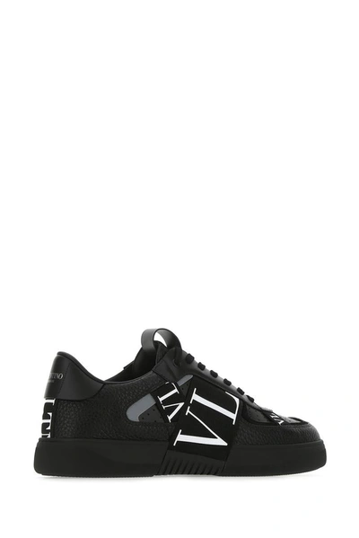 Shop Valentino Vl7n Band Sneakers In Black