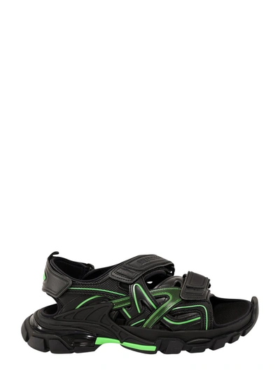 Shop Balenciaga Track Slide Sandals In Black