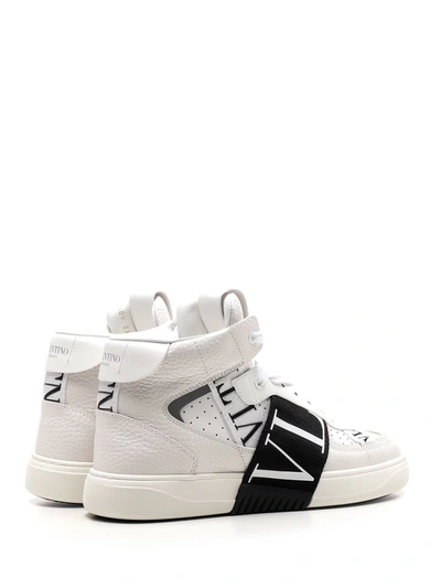 Shop Valentino Vl7n Logo Band Mid In White