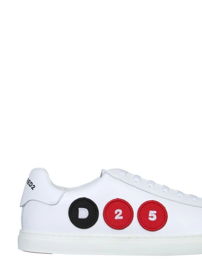 Shop Dsquared2 Logo Patch Sneakers In White
