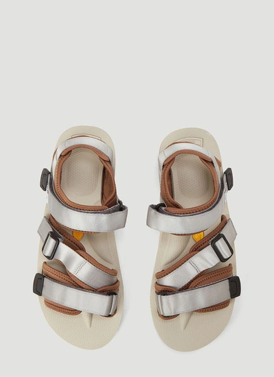 Shop Suicoke Kisee Flat Sandals In Grey