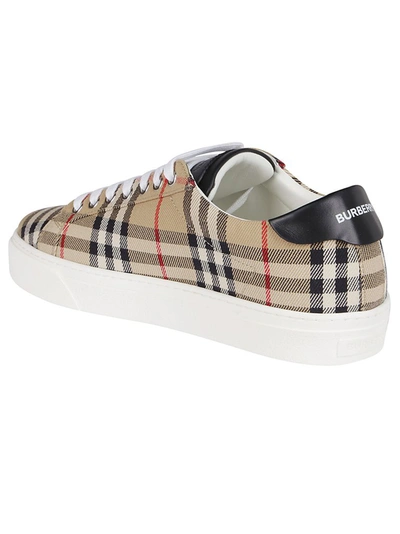 Shop Burberry Vintage Check Sneakers In Multi