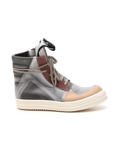 Shop Rick Owens Phlegethon Geobasket Sneakers In Multi