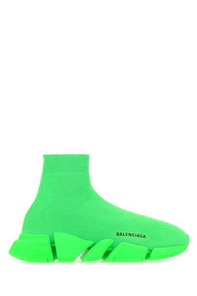 Shop Balenciaga Speed 2.0 Sneakers In Green