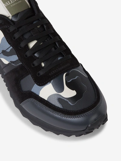 Shop Valentino Garavani Rockstud Camouflage Sneakers In Multi