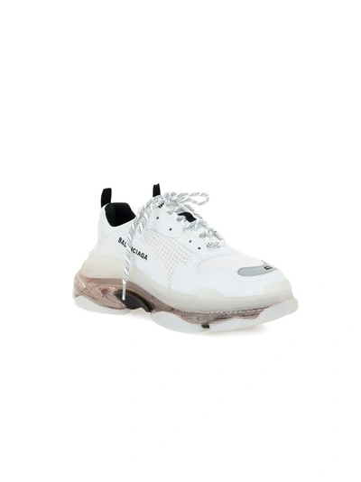 Shop Balenciaga Triple S Sneakers In White