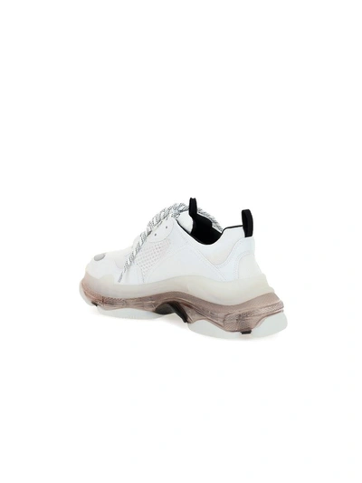 Shop Balenciaga Triple S Sneakers In White