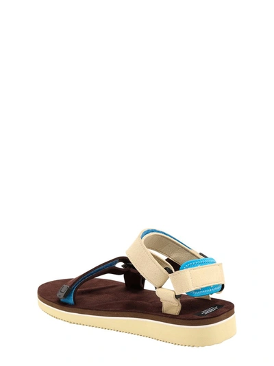 Shop Suicoke Depa Ecs Flat Sandals In Brown