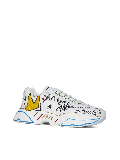 Shop Dolce & Gabbana Daymaster Graffiti Sneakers In Multi