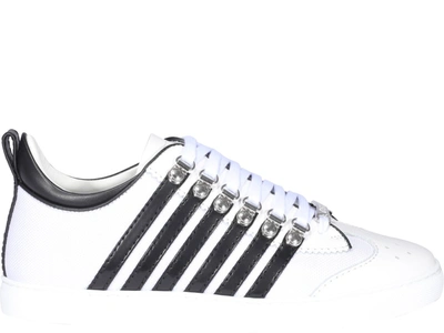 Shop Dsquared2 Stripe Detail Low In White