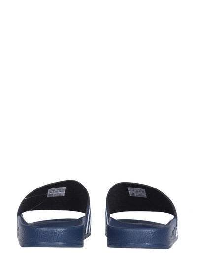 Shop Adidas Originals Adilette Slide Sandals In Blue