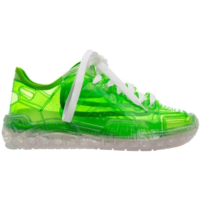 Shop Gcds Skate Clear Sneakers In Green