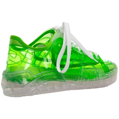 Shop Gcds Skate Clear Sneakers In Green