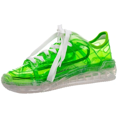 Shop Gcds Skate Clear Sneakers In Green