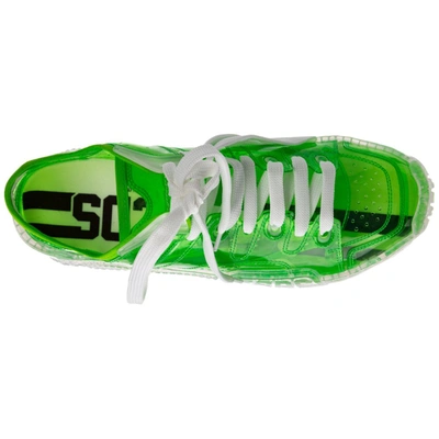 Shop Gcds Skate Clear Sneakers In Green