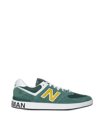Shop Junya Watanabe Man X New Balance Am574 Sneakers In Green