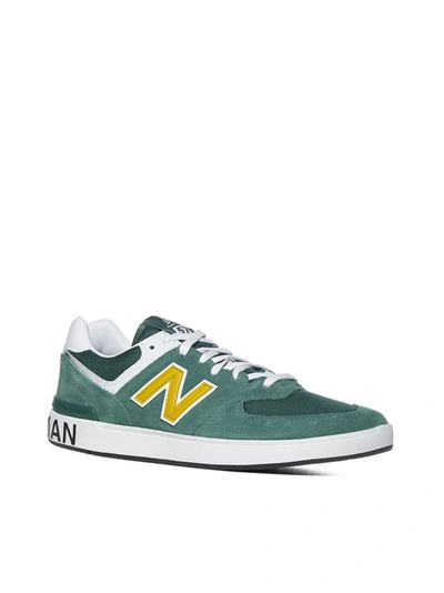 Shop Junya Watanabe Man X New Balance Am574 Sneakers In Green