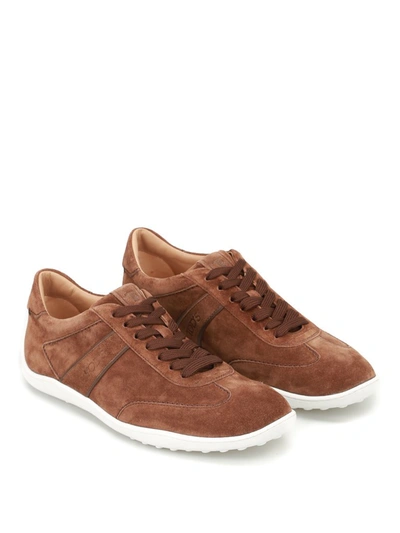 Shop Tod's Logo Low In Brown