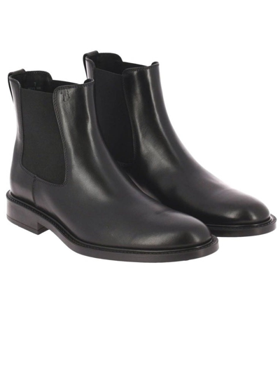 Shop Tod's Chelsea Ankle Boots In Black