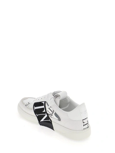 Shop Valentino Vl7n Band Sneakers In White