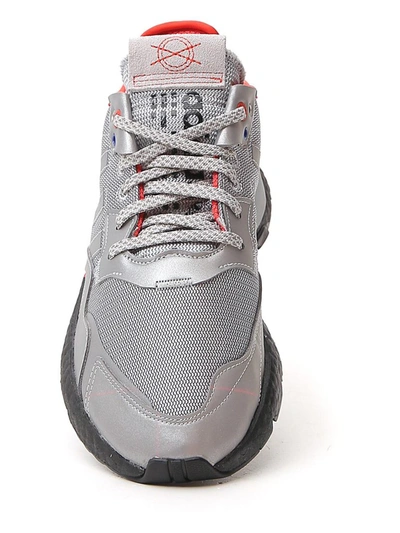 Shop Adidas Originals Nite Jogger Sneakers In Silver
