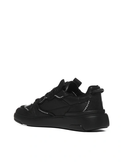 Shop Givenchy Wing Logo Piping Sneakers In Black